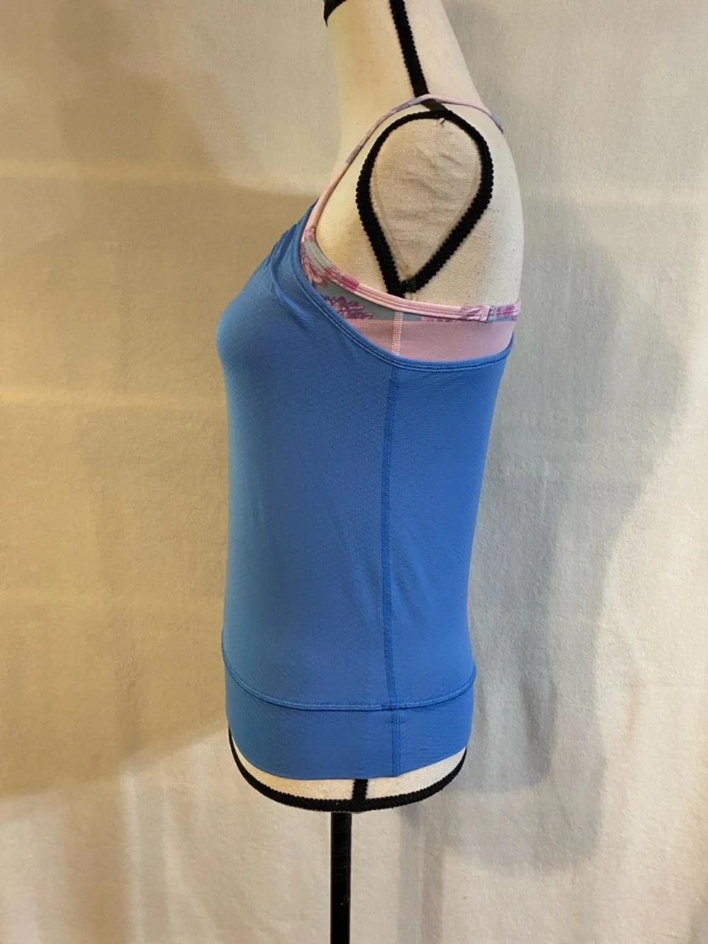 Ivivva athletica periwinkle blue pink double dutch racerback tank